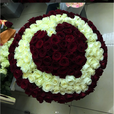 Букеты в виде сердца