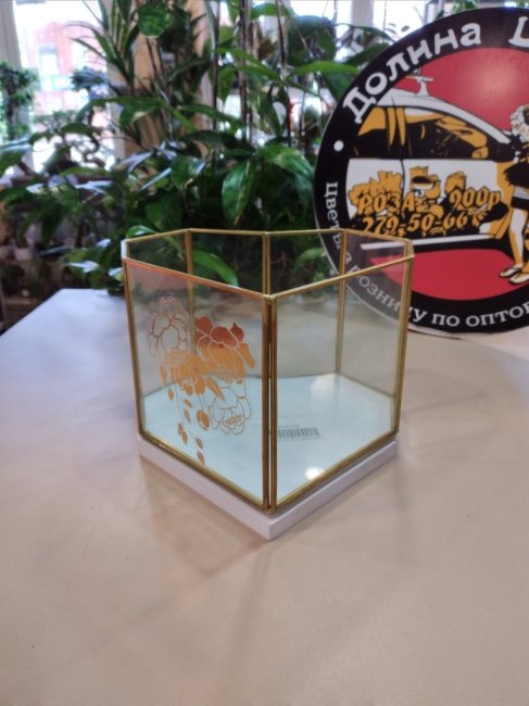 Флорариум «Цветы» сердце, 20*20 см