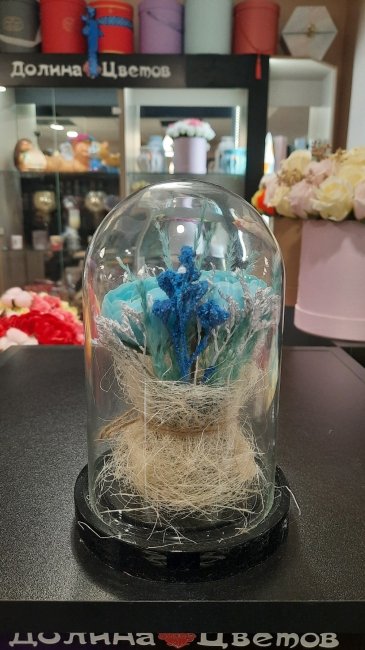 Колба с мыльной розой (18 см)