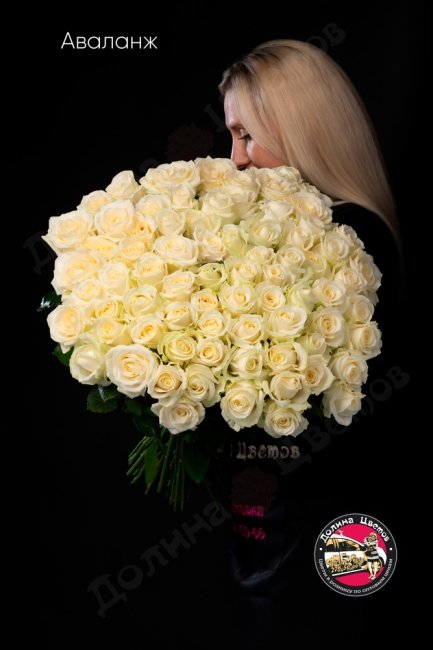 Букет из Розы Аваланж  (высота  60см)