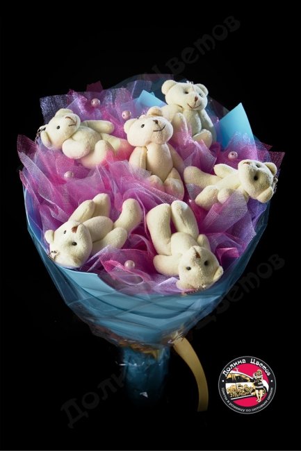 Букет из мягких игрушек Мишки