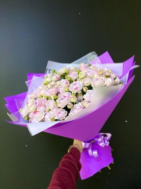 Букет из Розы Лавендер Баблс  (высота  50 см)